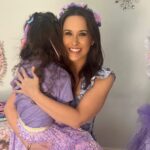 Lacey Chabert Instagram - From 7 days old to 7 years old💜 My baby turns 7 today 🎉Happy Birthday, Julia!!!! You light up our lives with your sparkly spirit. We love you more than words can describe. Happy Birthday baby girl! 💜🌸🦄🎂💜🌸🦄🎂#forevermybaby #happybirthday #bestday #family