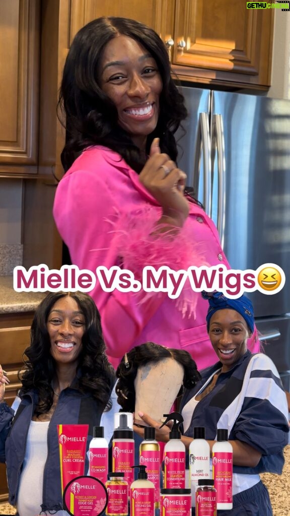 Lala Milan Instagram - Wigs need love too! So I used @mielleorganics to help me to snap this wig back! -Make sure you get your products for only $7 with their Black Friday Sale 🔥🔥 -Thank me later 🫶🏾🥳 #MiellePartner #MielleBlackFriday23 #Ad