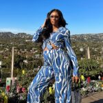 Lala Milan Instagram - Mommy Milan’s Day out💙 —— MUA: ME HEAUX Install: ME HEAUX Hair: @thevirginhairfantasy (use my code: LALA20) Beverly Hills, California