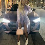 Lala Milan Instagram - 👱🏾‍♀️💜 Beverly Hills, California