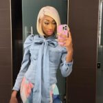 Lala Milan Instagram - Mirror mirror on the wall.. let these heauxs know, IDGAF at all😽 —- Fresh 😽: @vagitaminz Hair: @thevirginhairfantasy Code: LALA20 Hairstylist: ME HEAUX MUA: ME HEAUX SugarDaddy’s