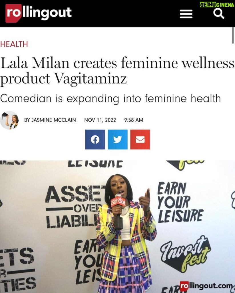 Lala Milan Instagram - My neighbors starting to hate me because I be making too much noise😽❤️ @vagitaminz -Now watch how I normalize positive kitty talk!! — Thanks @rollingout and @essence My Vagina