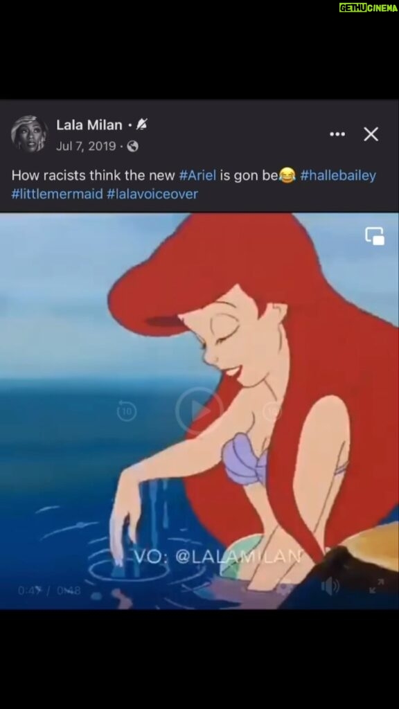 Lala Milan Instagram - It’s been a long time in the making!! I’m just glad the new Little Mermaid isn’t like this😂 Imma go watch it 20 times 🧜🏾‍♀✨
