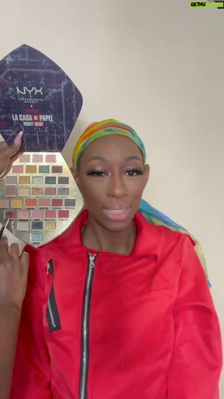 Lala Milan Instagram - #NYXCosmeticsPartner I can’t see me robbing anything BUT if I did.. I’d be super cute for my mugshot 😂 #NYXCosmeticsxLCDP #MoneyHeist @nyxcosmetics