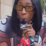 Lala Milan Instagram - Y’all I went on Hollywood Blvd & had people eat a spicy chip for a 50/50 chance to win $100– some people left pissed.. LINK IN BIO😩😂