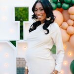 Lala Milan Instagram - I’m extremely grateful for my tribe.. Special thanks to EVERYONE that attended the shower, the love was genuinely felt💙 #OhBoy (FULL #BabyShower VIDEO LINK IN BIO) —— I deeply appreciate you @erndukes Wardrobe Stylist: @corinchristiann MUA: @marquiswardbeauty Hairstylist: @realdime_ Unit: @thevirginhairfantasy (use code LALA20) Los Angeles, California