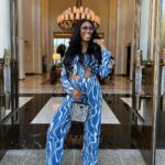 Lala Milan Instagram - Mommy Milan’s Day out💙 —— MUA: ME HEAUX Install: ME HEAUX Hair: @thevirginhairfantasy (use my code: LALA20) Beverly Hills, California