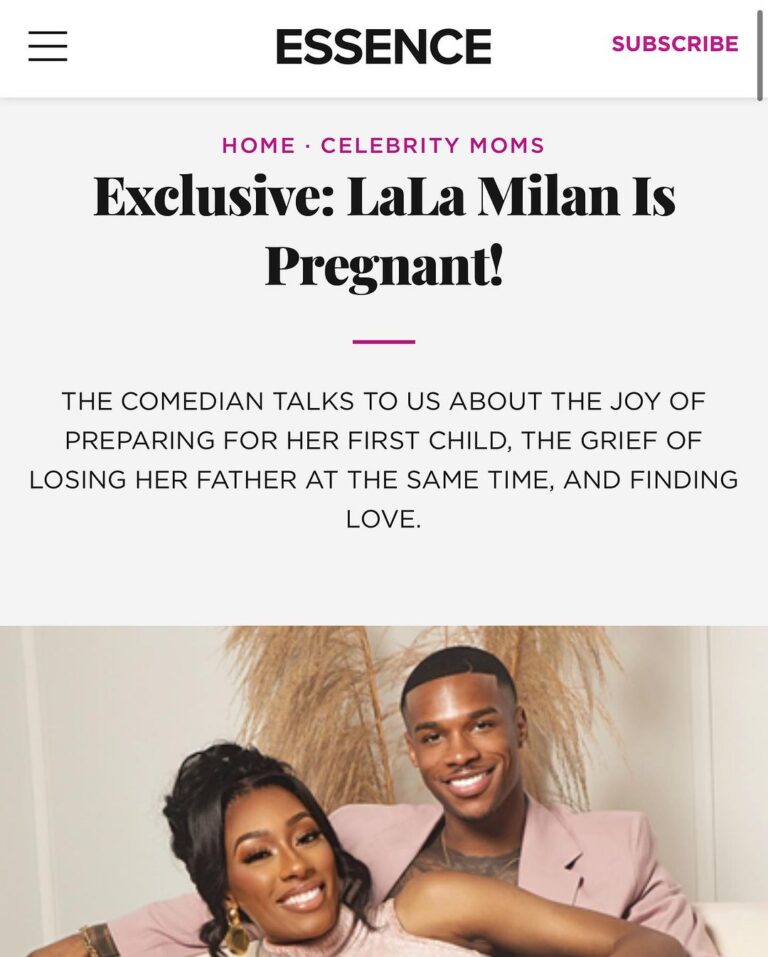 Lala Milan Instagram - LaLa Milan + TylerP = 3 We’re having a baby!!🤰🏾 There’s nothing more precious than life itself, and we’re sooo excited and blessed to be bringing a little one into this world ✨ (Behind the scenes LINK IN BIO) —— Thanks to @essence for the beautiful write up 😍 —— Special thanks to our Team: Creative Director: LaLa Milan Photographer: @rootheshooter Hair: @lilistouch Unit: @thevirginhairfantasy Miami, Florida