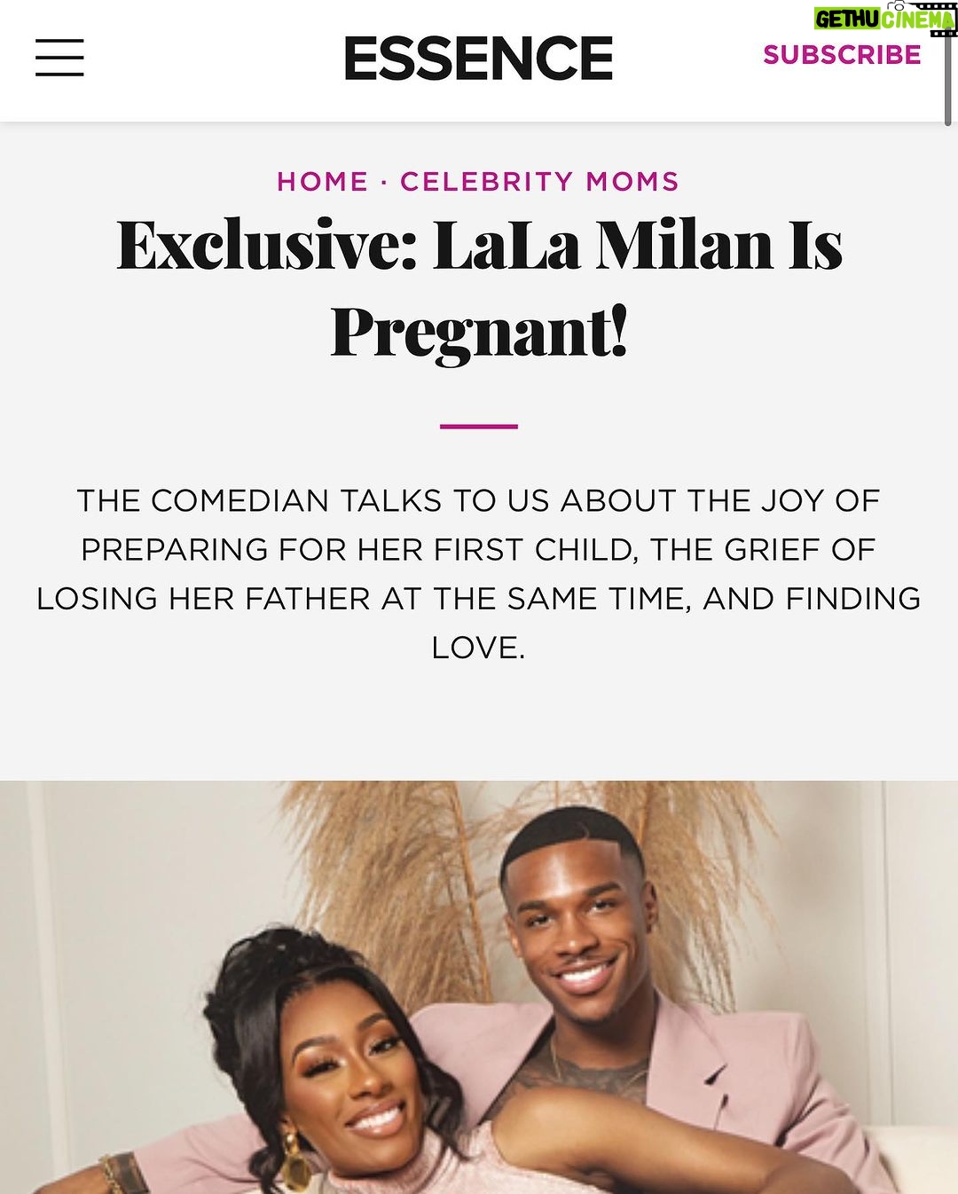 Lala Milan - 743.9K Likes - LaLa Milan + TylerP = 3
We’re having a baby!!🤰🏾 There’s nothing more precious than life itself, and we’re sooo excited and blessed to be bringing a little one into this world ✨ (Behind the scenes LINK IN BIO)
——
Thanks to @essence for the beautiful write up 😍
——
Special thanks to our Team:
Creative Director: LaLa Milan
Photographer: @rootheshooter
Hair: @lilistouch
Unit: @thevirginhairfantasy