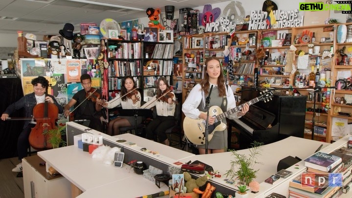 Laufey Instagram - Tiny Desk!! Thank you for having me @nprmusic 🤍