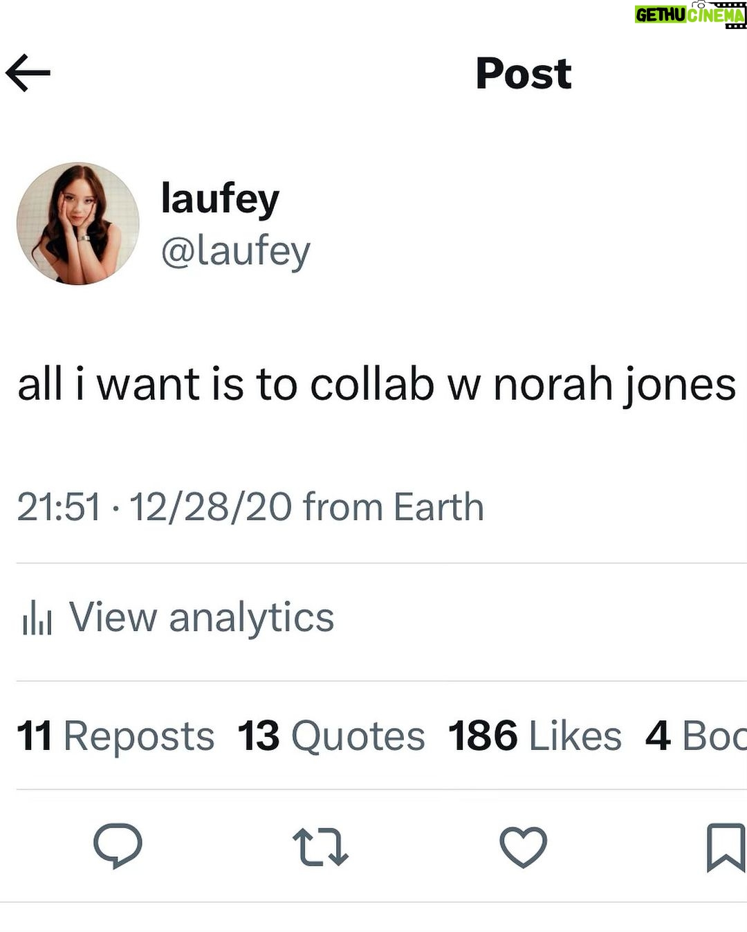 Laufey Instagram - Christmas With You is out now! Working with Norah was an absolute dream - I've looked up to her for as long as I can remember ♥️ “Have Yourself A Merry Little Christmas” & “Better Than Snow” is all yours!