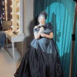 Layali Dehrab Instagram - عندما تخرج من دائرة اهتمامي، ثق بأنني لن أراك حتى وإن كنت تقف أمامي." 👑. Under the spotlight 🪄 Dress: @elioaboufayssal Jewelry: @a.h.alfares Makeup: @lynmakeup7 Hair: @ghaidasalon Photography: @leo_graphy90 Styled by: @musaed.d