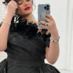 Layali Dehrab Instagram - عندما تخرج من دائرة اهتمامي، ثق بأنني لن أراك حتى وإن كنت تقف أمامي." 👑. Under the spotlight 🪄 Dress: @elioaboufayssal Jewelry: @a.h.alfares Makeup: @lynmakeup7 Hair: @ghaidasalon Photography: @leo_graphy90 Styled by: @musaed.d