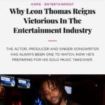 Leon G. Thomas III Instagram - Major shout out to @essence for the article! This article really taps into my musical upbringing, inspirations and mentors along the way. I can’t express enough how excited I am to share that with y’all!