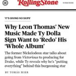 Leon G. Thomas III Instagram - LFG!! I’m extremely honored to be featured in @rollingstone magazine. This article was beautifully written and I’m excited for y’all to hear this album! #electricdusk #lovejones