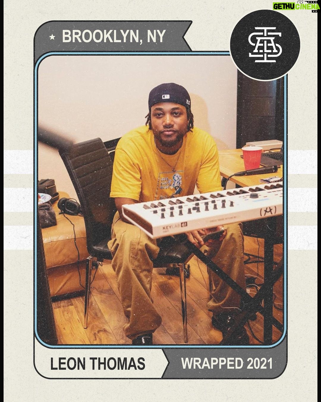 Leon G. Thomas III Instagram - Iām super blessed to be apart of the records I worked on this year. Shout out to @isla.mgmt, @boi1da and @nonstop_adrian for helping me reach my goals. #thisisjustthebeginning šš¾