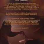 Leon G. Thomas III Instagram - Movies and soundtracks have always been a big influence in my life and art. I want to see you guys curate your own Soundtracks to your favorite movies, using my latest track “X-Rated!” Swipe to see how you can enter.