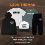 Leon G. Thomas III Instagram - It's been so cool seeing everyone rock Electric Dusk merch! 🤩 With the holidays around the corner, I want to make sure everyone can get their hands on some! 🎁 Hit the link in my bio to access! And make sure to keep tagging me when you're rocking it! 👀 Love to see it! 🫶🏾