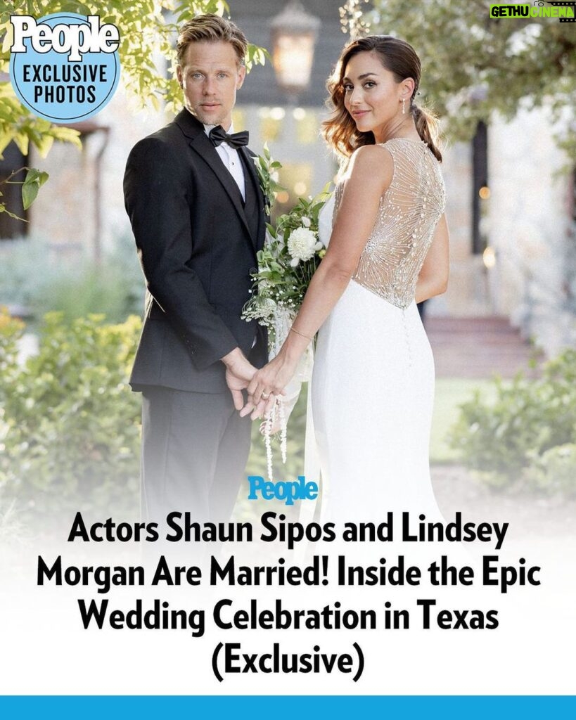 Lindsey Morgan Instagram - Shaun Sipos and Lindsey Morgan are officially husband and wife! 💍The stars of ‘Outer Range’ and ‘The 100’ tied the knot in a three-day wedding celebration in Dripping Springs, Austin, Texas over the weekend. "Making this kind of commitment and testament to each other in front of our family and friends; to honor, love and respect through thick and thin means so much to me," Lindsey tells PEOPLE. "My parents divorced when I was young, and so for me, my decision for marriage was very important. I take our vows wholeheartedly." Tap the link in bio for all the details! | 📷: CHARMING IMAGES BY MARCIN PAWLOWSKI