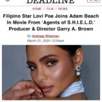 Lovi Poe Instagram - Couldn’t be happier to share this with you guys. ♥️ Really grateful for the opportunity to work with such amazing filmmakers and be part of the inspiring true story of Paul and Marie Fullerton.♥️🎬