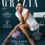 Malaika Arora Instagram - Malaika Arora is living under the arc lights and loving it – because when you love what you do, there can’t be any good reason to stop. For our March issue, the spring/summer trend report comes at the fore as we take you through what’s in and what’s out. Malaika is wearing a waistcoat, skirt, both 431-88; stud earrings, H&M; stackable bracelets, Radhika Agrawal Jewels; ‘Loubi54’ crossbody small bag, ‘Ginko’ pumps, both @louboutinworld Photograph: Taras Taraporwala Fashion Director: Pasham Alwani Words: Mehernaaz Dhondy Hair: Marcelo Pedrozo at Toabh Talents Make-up: Riddhima Sharma at Entourage Talents Assisted by (styling): Nishtha Parwani Fashion Intern: Anushka Sapkal Production Assistant: Yusuf Lokhandwala Artist's PR: Bazinga Entertainment #GraziaIndia #MalaikaArora #ChristianLouboutin #Malaika #MarchCover #2024 #2024Cover