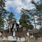 María Chacón Instagram - De los días más bonitos. 🦌🌲🤍 Haciendo feliz a la de la última foto 🥹🤍 Nara Park, Japan