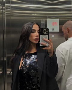 María Chacón Instagram - @gq_mexico night 🖤 Styling: @steponfashion Vestido: @mariandreegaitan Anillo: @dangelojoyeria Aretes: @unode50