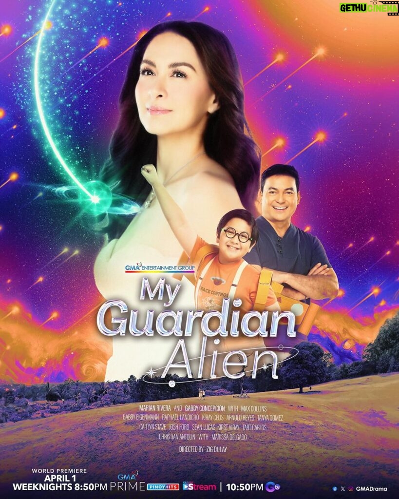 Marian Rivera Instagram - 𝗧𝗔𝗢 𝗟𝗔𝗡𝗚 𝗣𝗢! 💫 Darating na ang kakatok sa inyong mga puso. 'My Guardian Alien,' World Premiere on April 1, 8:50 PM sa GMA Prime! #MyGuardianAlien