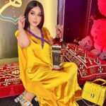 Marina Alobaidi Instagram - مساكم ورد حبايبي 💛 . . . #مارينا_العبيدي #ملكة_جمال_العرب #missarabworld2021🇮🇶 #luxury #ramadan #explorepage #رمضان