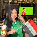 Marina Alobaidi Instagram - منو تتوقعون يفوز منتخبنا لو اليابان 🇮🇶🇮🇶 اني من هسه متوتره . . . #مارينا_العبيدي #missarabworld2021🇮🇶 #football #iraq #explorar #fyp