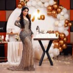 Marina Alobaidi Instagram - ✨ 24/2 ✨ Birthday girl ✨🎉🎊 Taken by 📸 : @ali.alfariss Make up ; hair ; dress by @aredocenter @aredo_center Birthday cake 🎂 designed by : @fahad_alhalwany . . . . #مارينا_العبيدي #luxury #birthdaygirl #birthday