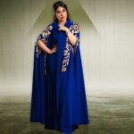 Marina Alobaidi Instagram - عساكم من عوّاده 🌙⭐️ Happy Eid 🕌💙 By 📸: @saman_aljaaf . . اطلالتي من جمال تصميم المبدعة ساره @ishtarfashion من الالوان اللي اعشقها 💙 . . #مارينا_العبيدي #eidmubarak #fashion #luxury