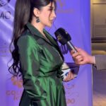 Marina Alobaidi Instagram - 💚💚 🔰 🟢 الاوتفت تصميم خاص الي من الحب @lirat.ateuler . 🟢 شعر وميكب اريدوو @aredocenter @maitham.00 . Video by : @ayanaltan . #مارينا_العبيدي #missarabworld2021🇮🇶 #iraq #fashion #luxurylifestyle #luxury #fashionblogger #explore #fyp