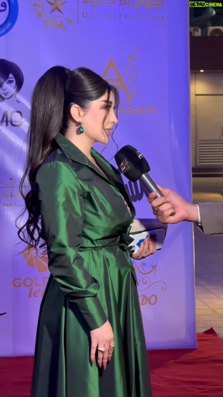 Marina Alobaidi Instagram - 💚💚 🔰 🟢 الاوتفت تصميم خاص الي من الحب @lirat.ateuler . 🟢 شعر وميكب اريدوو @aredocenter @maitham.00 . Video by : @ayanaltan . #مارينا_العبيدي #missarabworld2021🇮🇶 #iraq #fashion #luxurylifestyle #luxury #fashionblogger #explore #fyp