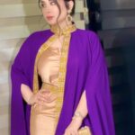Marina Alobaidi Instagram - 💜 . . Outfit by 👗 : @mohrafashion.zy . . Hair by : @amir_.hairstylist @tonysawaya_baghdad . . #مارينا_العبيدي #missarabworld2021🇮🇶 #luxury #luxurylifestyle #abaya #dubai #fashionstyle #hairfashion #iraq #fyp #explorepage