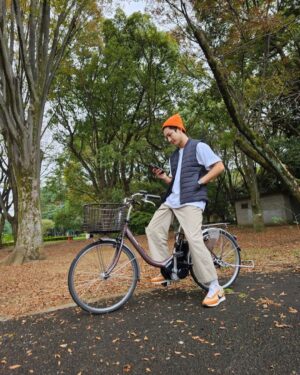 Max Changmin Instagram - いい天気☕️🍂🍁🎶🚲💪