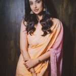 Meenakshi Chaudhary Instagram - Sprinkle of colour and smiles 🎊✨✨feeling the festive season in full josh 🥰🥰💥 . . . . 📸 : @afrographer Style by : @stylebyannapurna Team : @i.deekshasetti Wearing: @kavithaguttaofficial Jewellery: @alluringaccessories.a2 Hair: @chinnisrinu_stylist Make up: @chadarasapallivamsikrishna