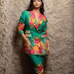 Meenakshi Chaudhary Instagram - Suited to bloom 💮💮💮 . . . Styled by - @riechamallick Outfit - @ranbirmukherjeeofficial Jewellery - @iblamebeads Shot by - @silvesterclifferd Retouched by - @retouch_alenas HMU by - @theartistreshumalhotra @theartistbeautylounge Coordination & Logistics - @vynateya_iyengar Dubai UAE