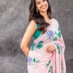 Meenakshi Chaudhary Instagram - Flower power all the way 🤓🥰🌸 Styled by - @riechamallick Outfit by - @issadesignerstudio Jewellery - @shopriyaaofficial Shot by - @arunprasath_photography Make up - @snehamnj Hair - @chinnisrinu_stylist Chennai, India