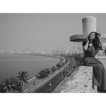 Meenakshi Chaudhary Instagram - Recreating an iconic picture of Nargis Dutt ji from the 1950s at Chateau Marine Mansion When I first saw this view I was awestruck at the magic Mumbai holds and not much has changed since . The beauty and warmth of this city remains the same . It has been so accepting of me which was one of the reasons that added to the charm it holds. Mumbai - मुंबई