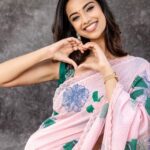 Meenakshi Chaudhary Instagram - Flower power all the way 🤓🥰🌸 Styled by - @riechamallick Outfit by - @issadesignerstudio Jewellery - @shopriyaaofficial Shot by - @arunprasath_photography Make up - @snehamnj Hair - @chinnisrinu_stylist Chennai, India