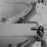Meenakshi Chaudhary Instagram - Recreating an iconic picture of Nargis Dutt ji from the 1950s at Chateau Marine Mansion When I first saw this view I was awestruck at the magic Mumbai holds and not much has changed since . The beauty and warmth of this city remains the same . It has been so accepting of me which was one of the reasons that added to the charm it holds. Mumbai - मुंबई