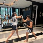 Meenakshi Chaudhary Instagram - The highlight of the trip is definitely going to be learning Muay Thai boxing . I’ve always wanted to try it and might I say MAN!it was something ! Had so much fun learning it 🤓🥰 Grateful to @thesiamhotel for giving this opportunity . Also followed by other touristy activities with the fam 🥰 @pickyourtrail #hasslefreeholidays with #pickyourtrail at #thesiam The Siam