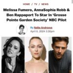 Melissa Fumero Instagram - REALLY EXCITED ABOUT THIS!! I am so stoked to be a part of this amazing pilot and cast, and to be back home with @nbc!! Posted @withregram • @jebbrandon Fresh Inc: Brooklyn Nine-Nine alumna Melissa Fumero, AnnaSophia Robb (The Act) and Ben Rappaport (For the People) are set as leads in Grosse Pointe Garden Society, NBC‘s drama pilot from Jenna Bans, Bill Krebs and Universal Television, a division of Universal Studio Group.