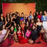 Melissa Fumero Instagram - Last night a whole bunch of Latinas gathered to celebrate the premiere of @flaminhotmovie directed by the incomparable @evalongoria with brilliant performances by @jessejohngarcia & @annieggonzalez!! It was so special to catch up with old friends, and to watch this film in a theatre packed with Latinos who laughed, clapped, snapped, and cried throughout. What a night. Watch Flamin Hot on @hulu or @disneyplus this weekend!!! Your watch is a vote for more Latin stories SO PRESS PLAY!! 🔥🔥🔥🔥🔥🔥🔥 Styled by: @arieltunnell Top and skirt: @aliceandolivia Shoes: @schutz Clutch: @tylerellisofficial Jewelry: @melindamaria_jewelry @rachelkatzjewelry