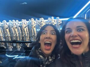 Melissa Fumero Instagram - Best Disney day ever thanks to @bradhoss & @stephaniebeatriz with the most fun crew!! We did every ride. I laughed so hard on Space Mountain I cried hysterically. It was so fun. But!…. Hearing Steph’s voice ring out while randomly walking the park, and then during the epic fireworks show… after knowing her for so long… seeing every up and down through the years.. after all the dressing room talks in her Disney themed dressing room before all this happened… it’s hard to express how magical it is has been to witness. Every time. You deserve it all Steph. I’m so proud to have been a witness to this journey. Love you @stephaniebeatriz ❤️