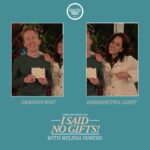 Melissa Fumero Instagram - Hiiieee!! I am on today's episode of @ISaidNoGifts on @ExactlyRight! We discuss hit and runs, wildly enormous malls, and other fun stuff! Find it on @applepodcasts!