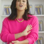 Melissa Fumero Instagram - Blockbuster star @melisafumero is repping her flag!🇨🇺 In Blockbuster, Melissa stars as Eliza, who has returned back home and is now working at her old high school job. She has some adventures along the way! 📼 Here, she shares more about her Cuban roots and what she loves about her culture! Show us the flags you rep in the comments!
