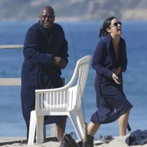 Melissa Fumero Instagram - I love this first picture. The moment before that photo is Andre and me sitting on a little wooden deck over looking the ocean in Malibu. We were having our first, of many, deep conversations…. when out of a nowhere a big wave splashes the rocks below us, and we get hit! We get so startled that we jump up and run off the deck…..and then crack up laughing. We were shooting the Beach House episode. 
  I will remember all the advice you gave me. I will remember all the times we laughed because your laugh was one of the all time greatest laughs to have ever existed.  I will remember the deep love and loyalty you had for your family. I will remember it every time I ask work to make time for me to be with my family. I will remember how you sent me pictures of Fall trees in NJ because you knew how much I missed that time of year back east. I will remember you calling me Melly Fumé. I will remember so much. 
I really thought I’d see you again. 
  My deepest condolences to Andre’s family, to Ami, to the boys, and to all his friends and loved ones. It was an honor to be in your orbit for a time, Sir. 
May you Rest in Peace my friend.
#ninenine