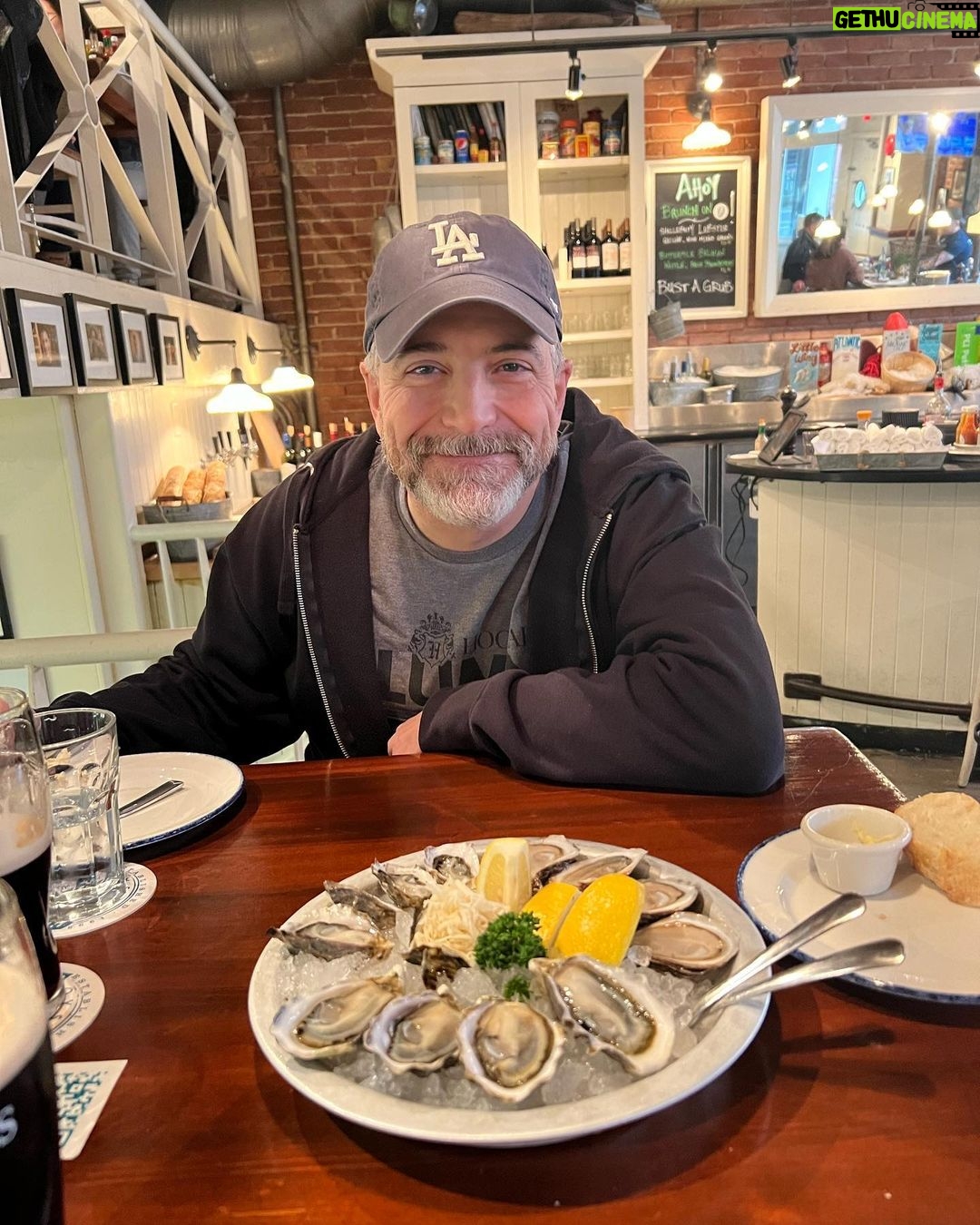 Melissa Fumero Instagram - Enjoyed some amazing oysters, chowder, & lobster rolls with Rick Page today. That’s the post.